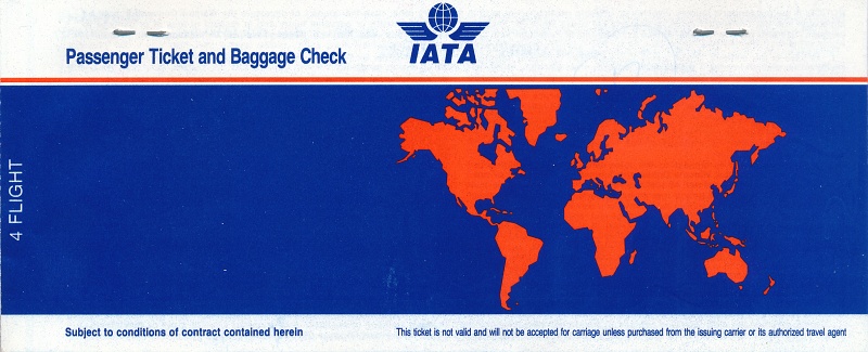 Letenka IATA, 1999