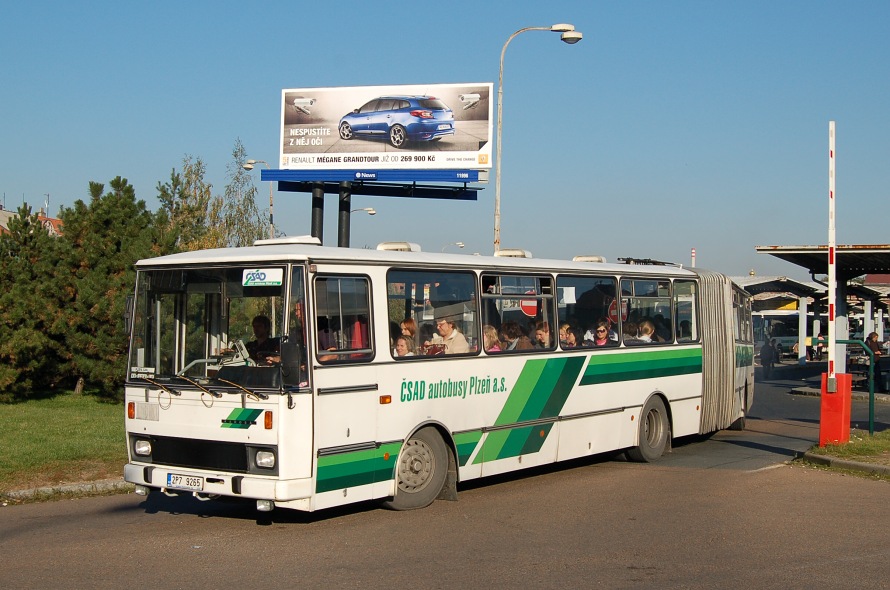 Karosa C 744, 2P7 9265, Plze 11.10.2010