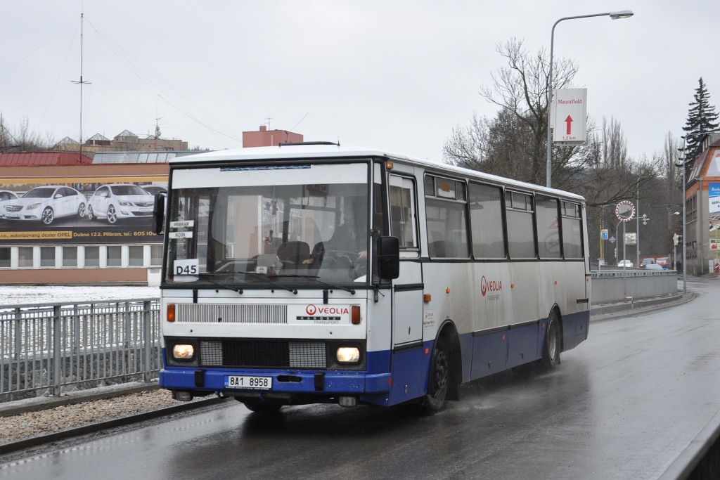 Karosa C 734.1340, Veolia, Pbram 8.3.2012