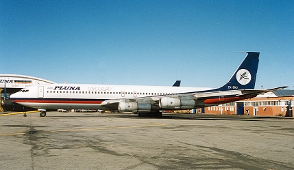 Boeing 707-387B, Pluna, CX-BNU