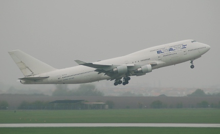 Boeing 747-412 EL AL, Praha 28.4.2006