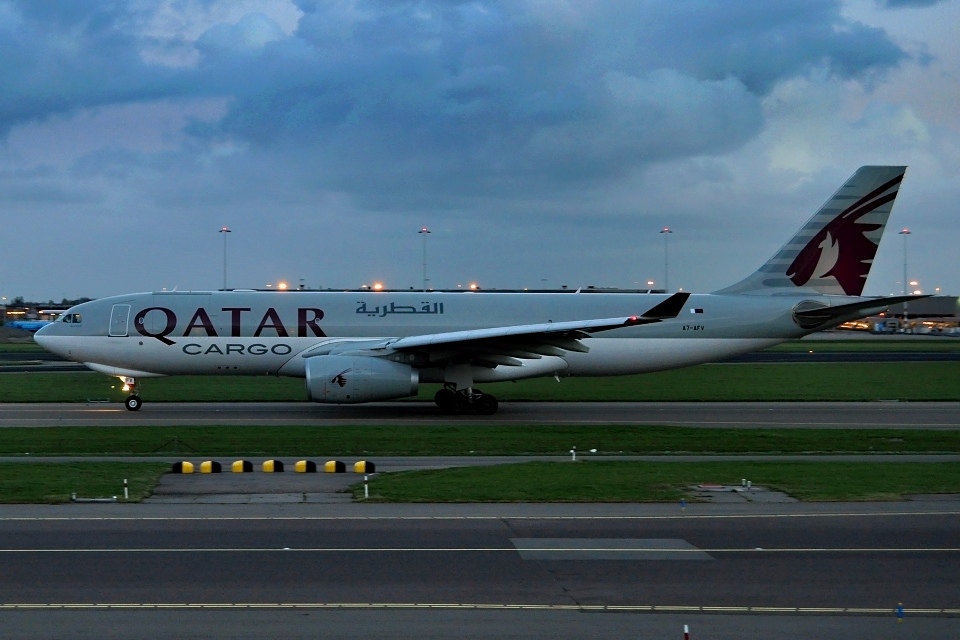 Airbus A330-243F, Qatar Cargo, A7-AFV, 14.4.2014
