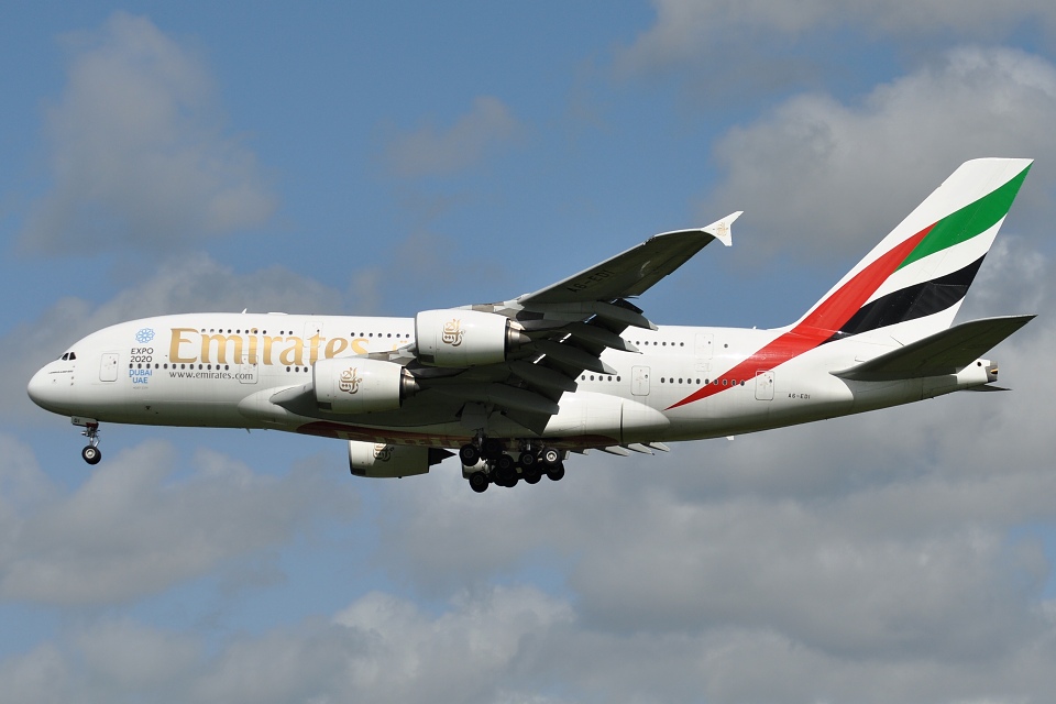 Airbus A380-861, Emirates, A6-EDI, 13.4.2014
