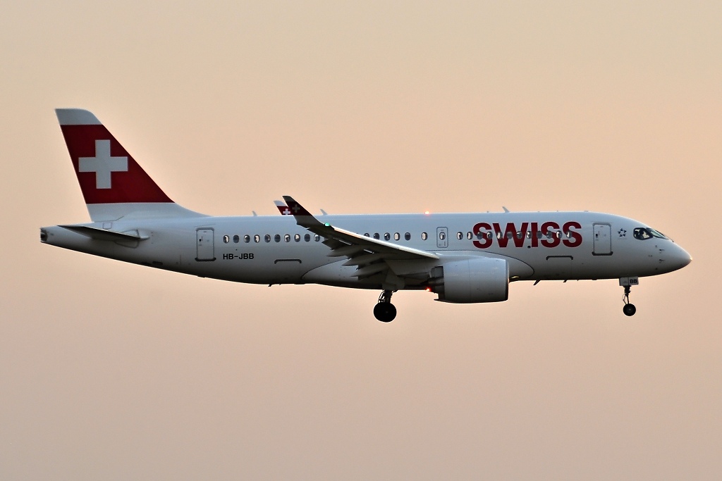 Bombardier CS100, Swiss 9.9.2016