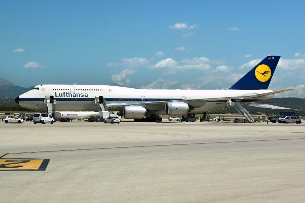 Boeing 747-8, Palma de Mallorca 17.7.2021