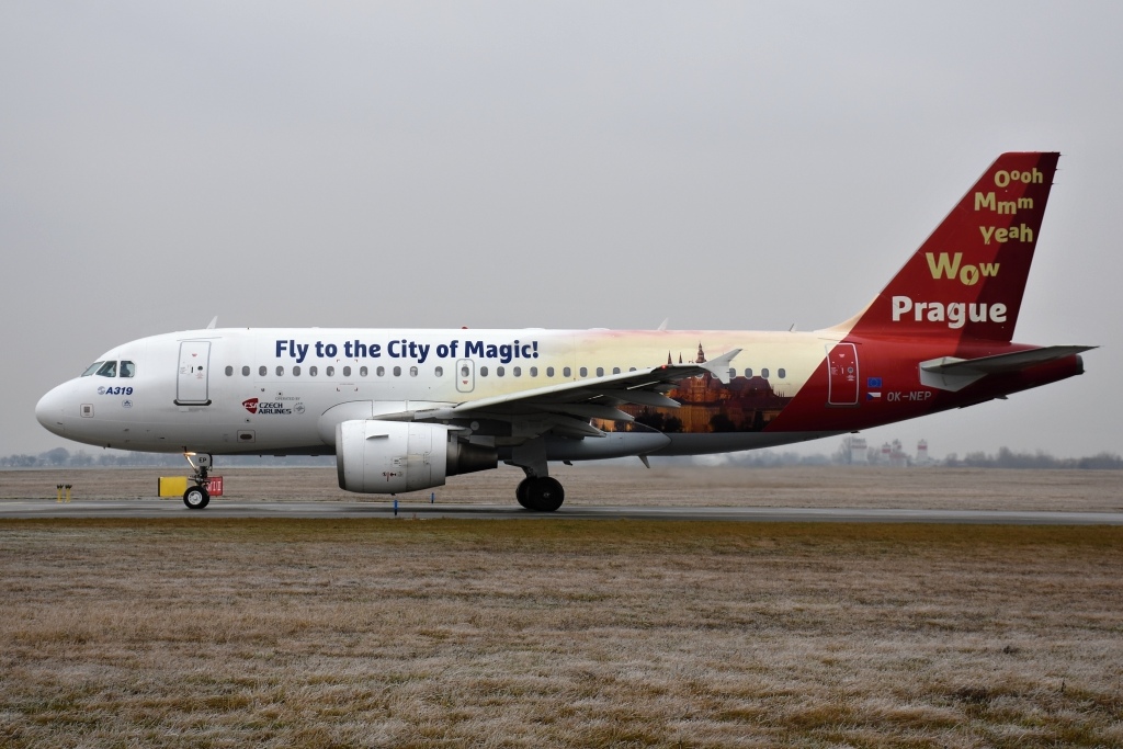 Airbus A319-112, OK-NEP 19.12.2018