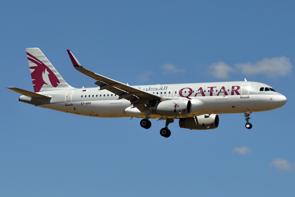 Airbus A320-232, A7-AHU 2.7.2018