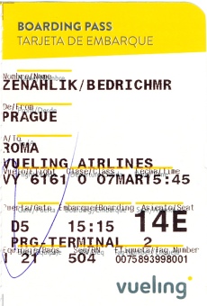 let Praha - Řím, Vueling Airlines, 7.3.2016
