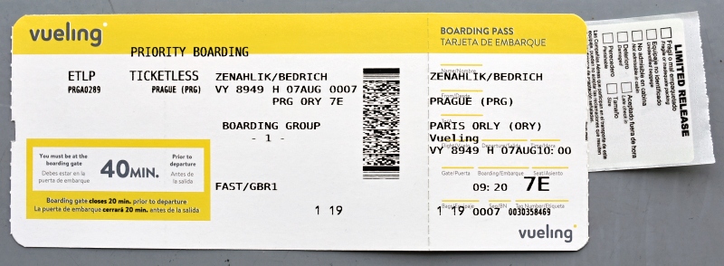 Boarding Pass Vueling 7.8.2024