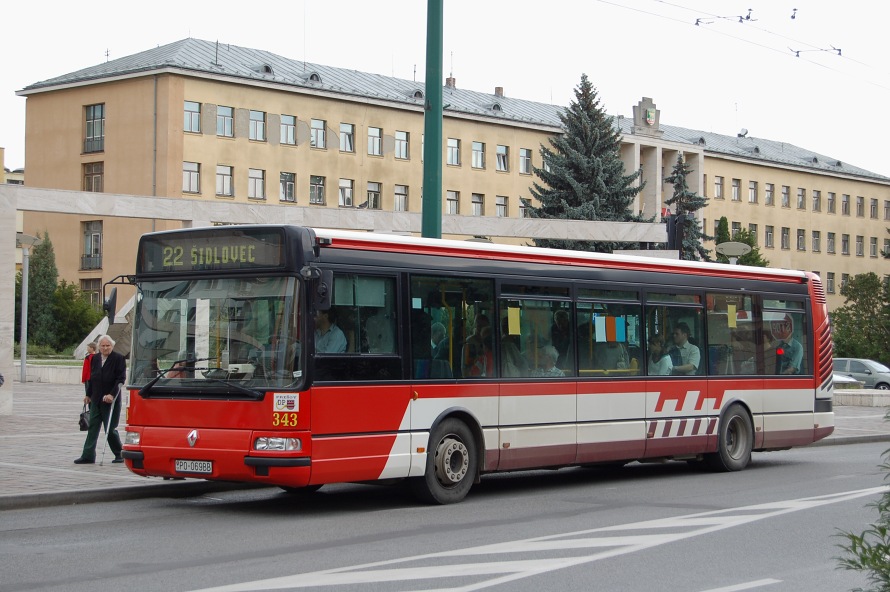 Karosa / Renault City Bus, ev. . 343, PO-069BB, Preov 6.7.2007