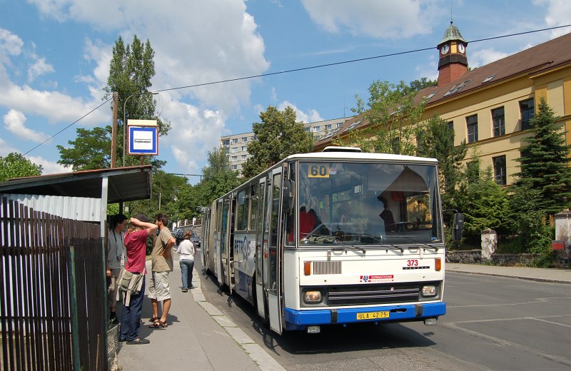 Karosa B 741 ev.. 373 1.7.2006 - zastvka v ulici Karla IV, Stekov