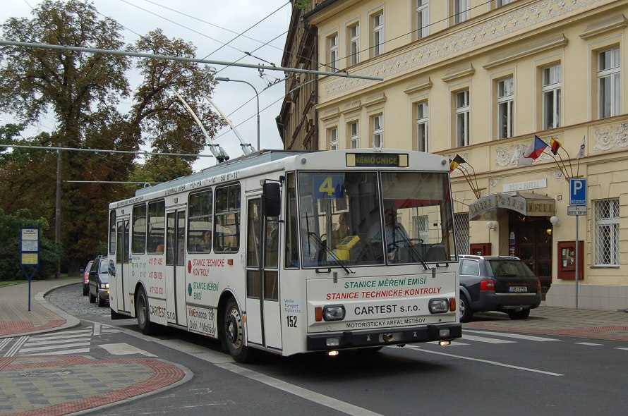 MHD Teplice, koda 14Tr ev. . 152, 29.8.2008