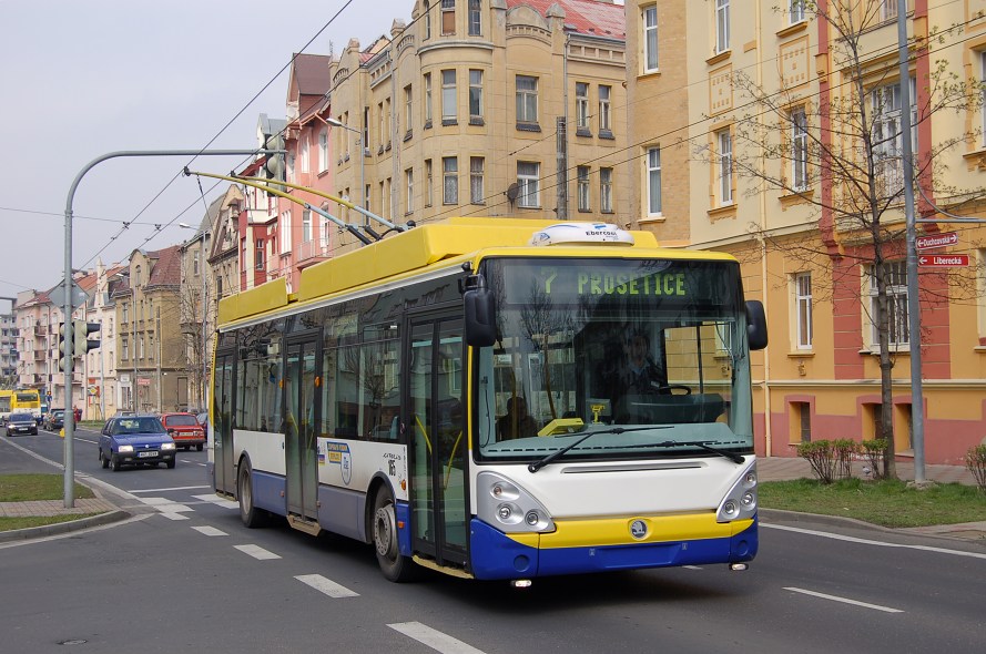 MHD Teplice, koda 24Tr Irisbus, ev. . 165, 5.4.2008