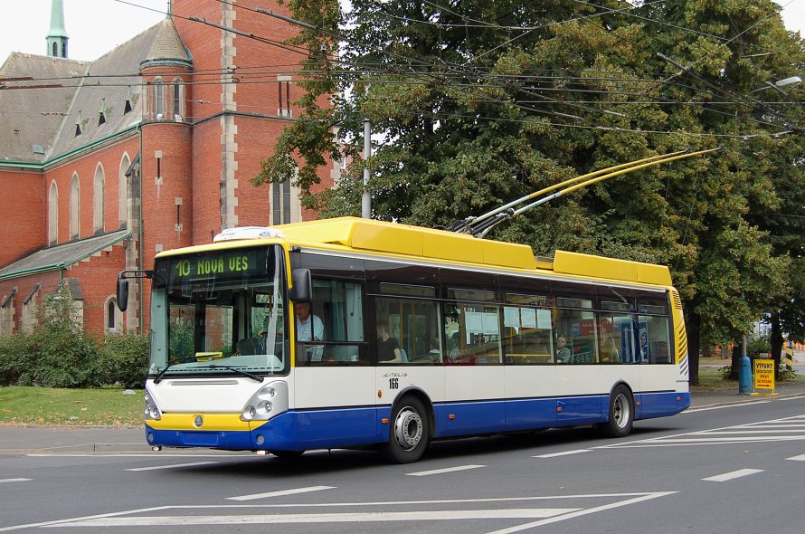 MHD Teplice, koda 24Tr Irisbus, ev. . 166, 29.8.2008