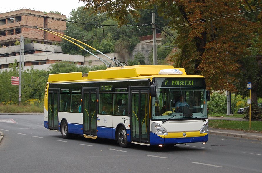 MHD Teplice, koda 24Tr Irisbus, ev. . 167, 29.8.2008