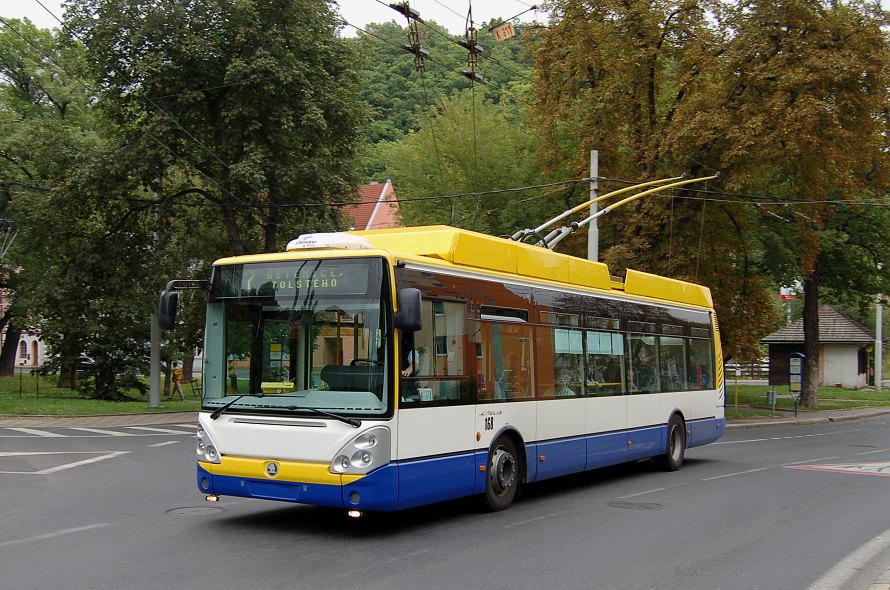 MHD Teplice, koda 24Tr Irisbus, ev. . 168, 29.8.2008