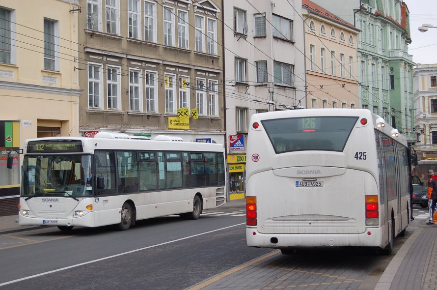 DP Teplice, Scania OmniLink, ev. . 425 + 427, 21.3.2008