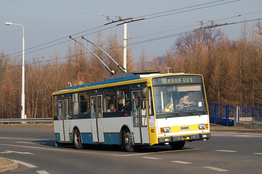 Veolia Teplice, koda 14TrM, ev. . 161, 22.2.2011