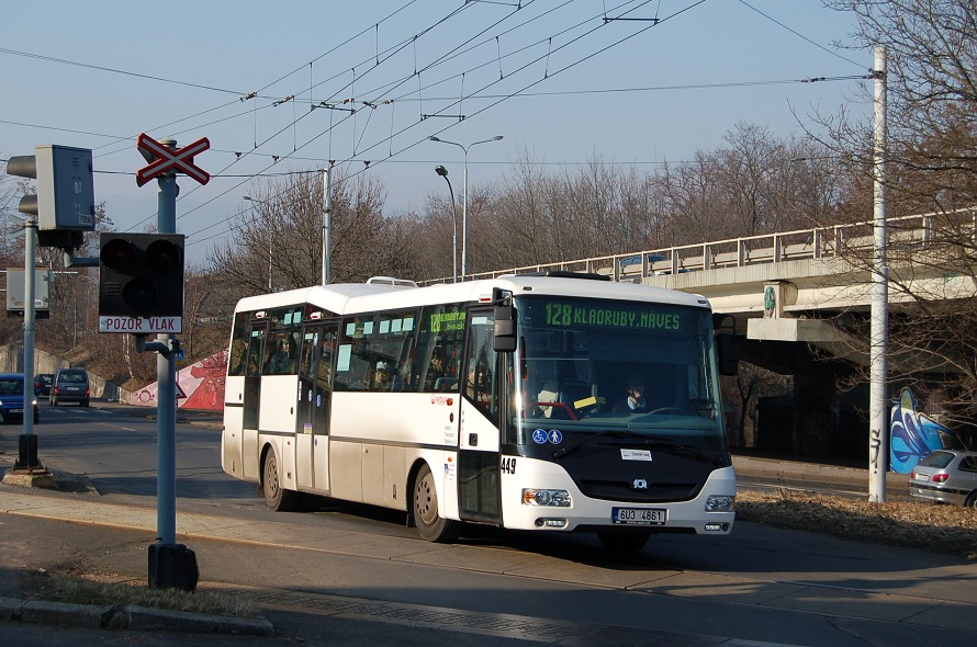 Veolia Teplice, SOR B 10,5 ev. . 449, 22.2.2011