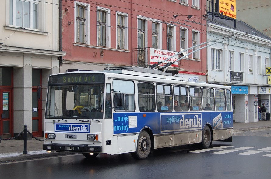 Veolia Teplice, koda 14TrM, ev. . 160, 2.1.2009