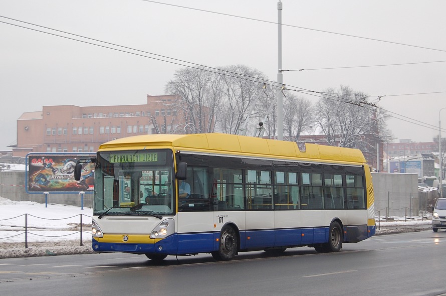 Veolia Teplice, koda 24Tr Irisbus, ev. . 170, 16.1.2009