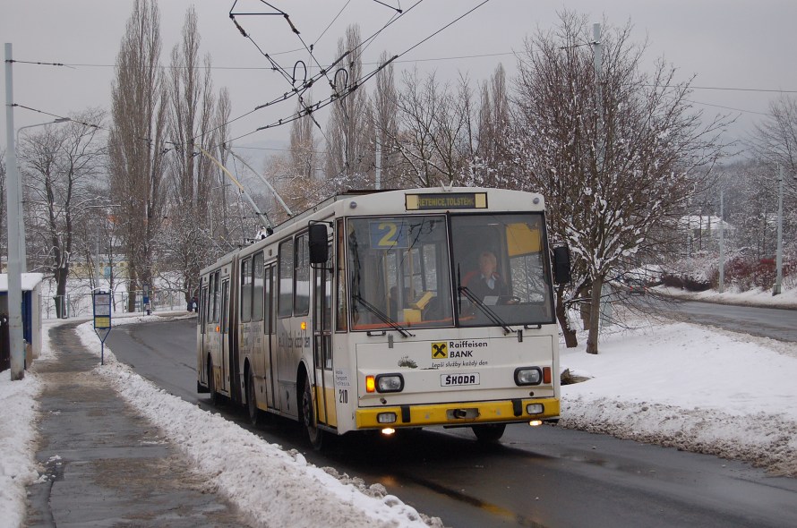 Veolia Teplice, koda 15Tr, ev. . 210, 16.1.2009