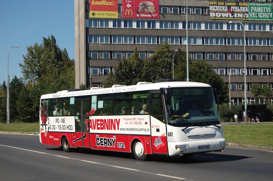 Veolia Teplice, SOR C 12, ev. . 602, st n. L., 24.8.2009