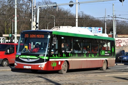elektrobus SOR EBN 11, ev. č. 4001, 18.2.2016