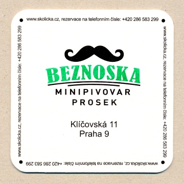 Pivn tcek, pivovar Beznoska